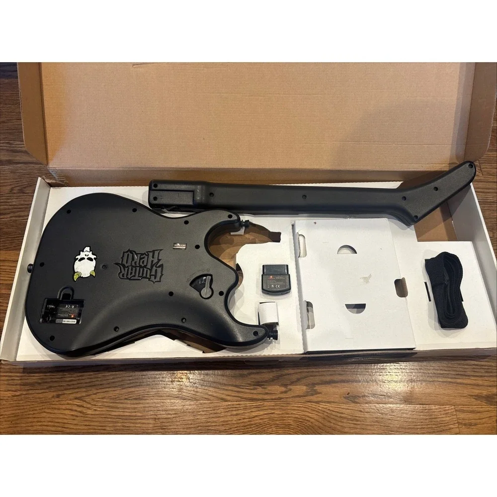 Guitar Hero III Legends of Rock Controller Sony PlayStation 2  W/ Dongle NO GAME